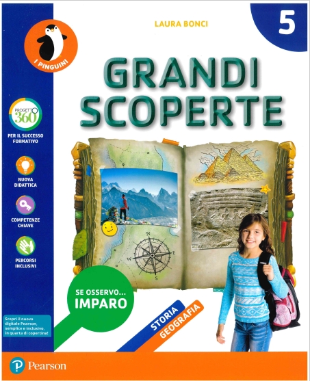 9788891907318 GRANDI SCOPERTE 5 – ANTROPOLOGICO storia geografia PEARSON EDUCATION