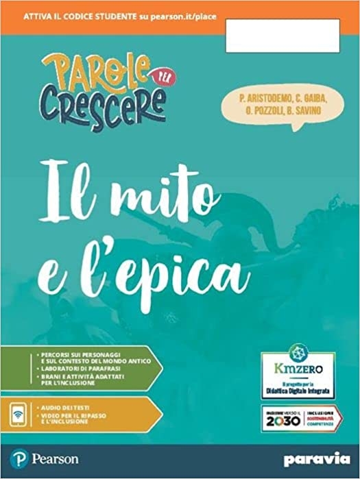 9788839537768 PAROLE PER CRESCERE 1 – MITO ED EPICA PEARSON