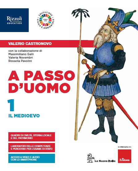 9788830209534 A PASSO D’UOMO / VOL. 1 – IL MEDIOEVO LA NUOVA ITALIA EDITRICE